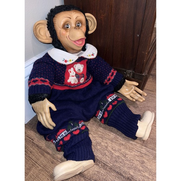 Exercise Gym Partner, Rubber Face Monkey VINTAGE Workout Mascot - Picture 12 of 12